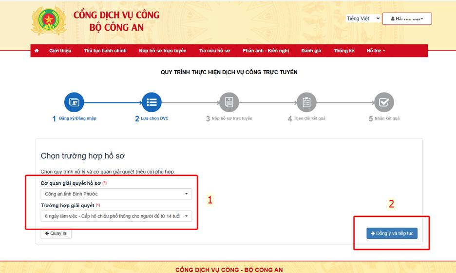 Lựa chọn trường hợp hồ sơ