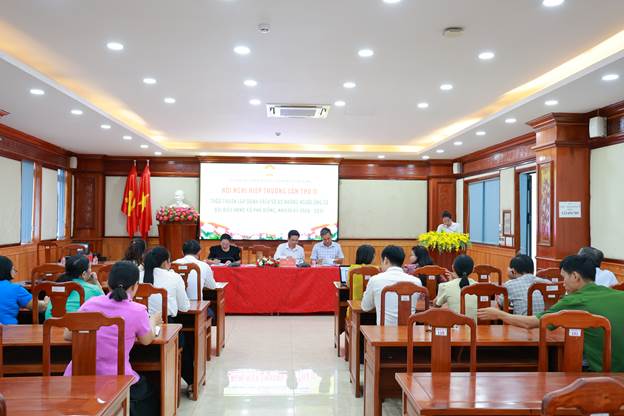 Các đại biểu tham dự Hội nghị hiệp thương lần thứ hai tại xã Phú Riềng