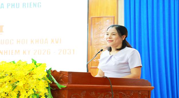 Đồng chí Nguyễn Thị Xuân Hòa phát biểu kết luận hội nghị