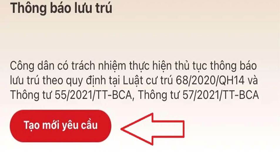 Tạo yêu cầu khai báo mới